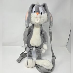 Vintage 1997 Looney Tunes Plush Bugs Bunny Backpack